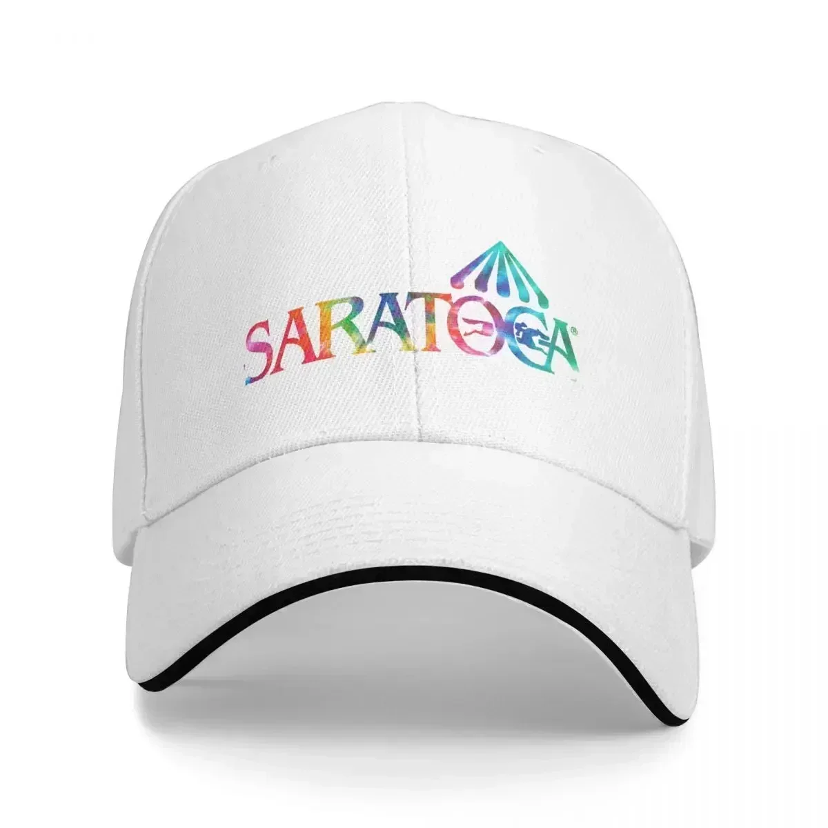 Saratoga Springs Race Track Unisex Caps Outdoor Trucker Baseball Cap Snapback Breathable Hat Customizable Polychromatic Hats