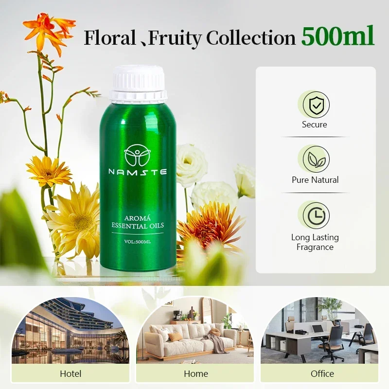 

NAMSTE 500ML Natural Essential Oil Multi Scenario Use Fruity Collection Fragrance Seasoning Air PurifierPure Natural Extraction