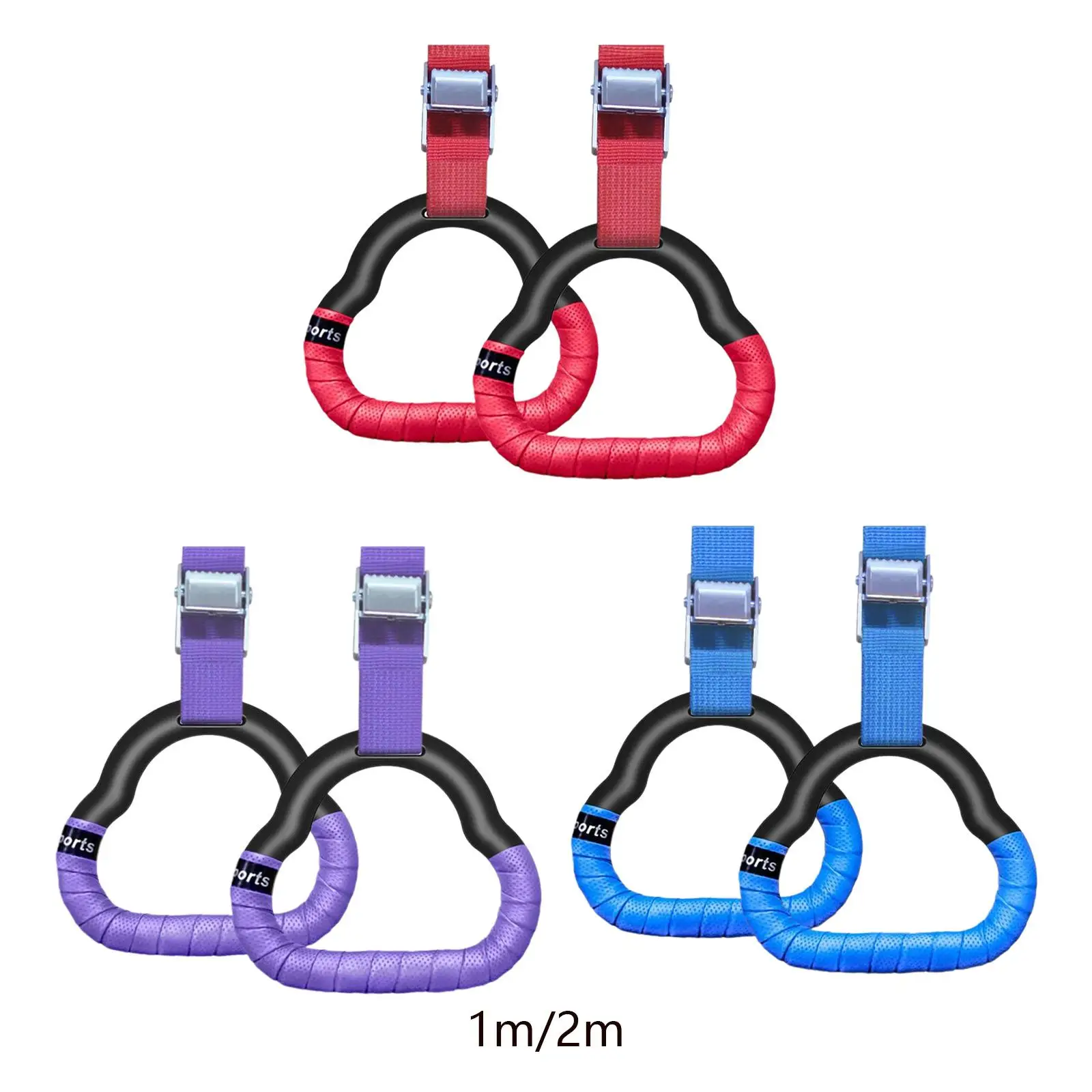 Gymnastics Rings Adjustable Pull up Exercise Rings for Park Home Gym Workout