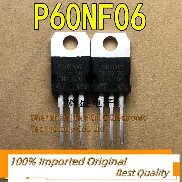 10PCS/Lot STP60NF06 P60NE06P60NF06L 60A/60V TO-220 MOSFET Best QualityReally Stock Original
