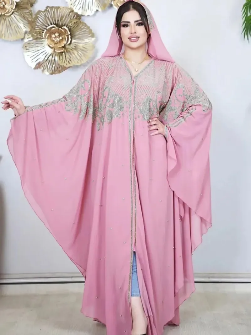 

Sequin Bolero Shrug Djelaba Femme Women Shrugs Niqab Abaya Kimono Long Muslim Cardigan Islamic Tunic Dubai Turkey Musulman Coat