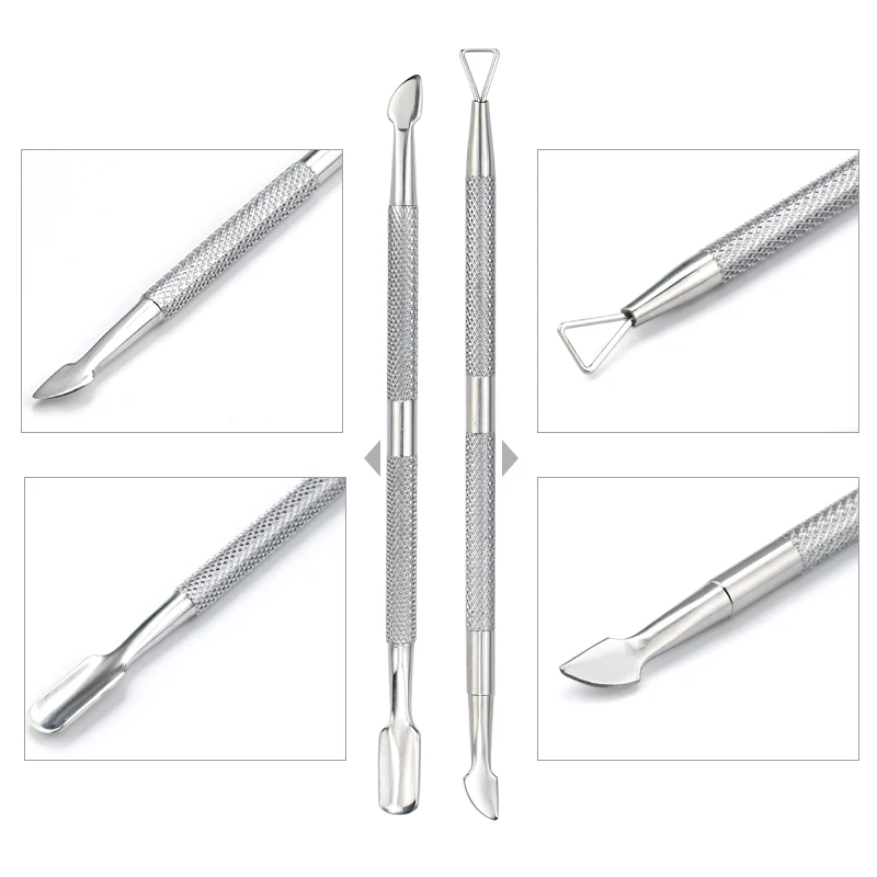 Nibiru Du Professionele Nagels Gereedschap Set Nagelknipper Cuticle Pusher Remover Rvs Manicure Levert Nail Art Accessorie