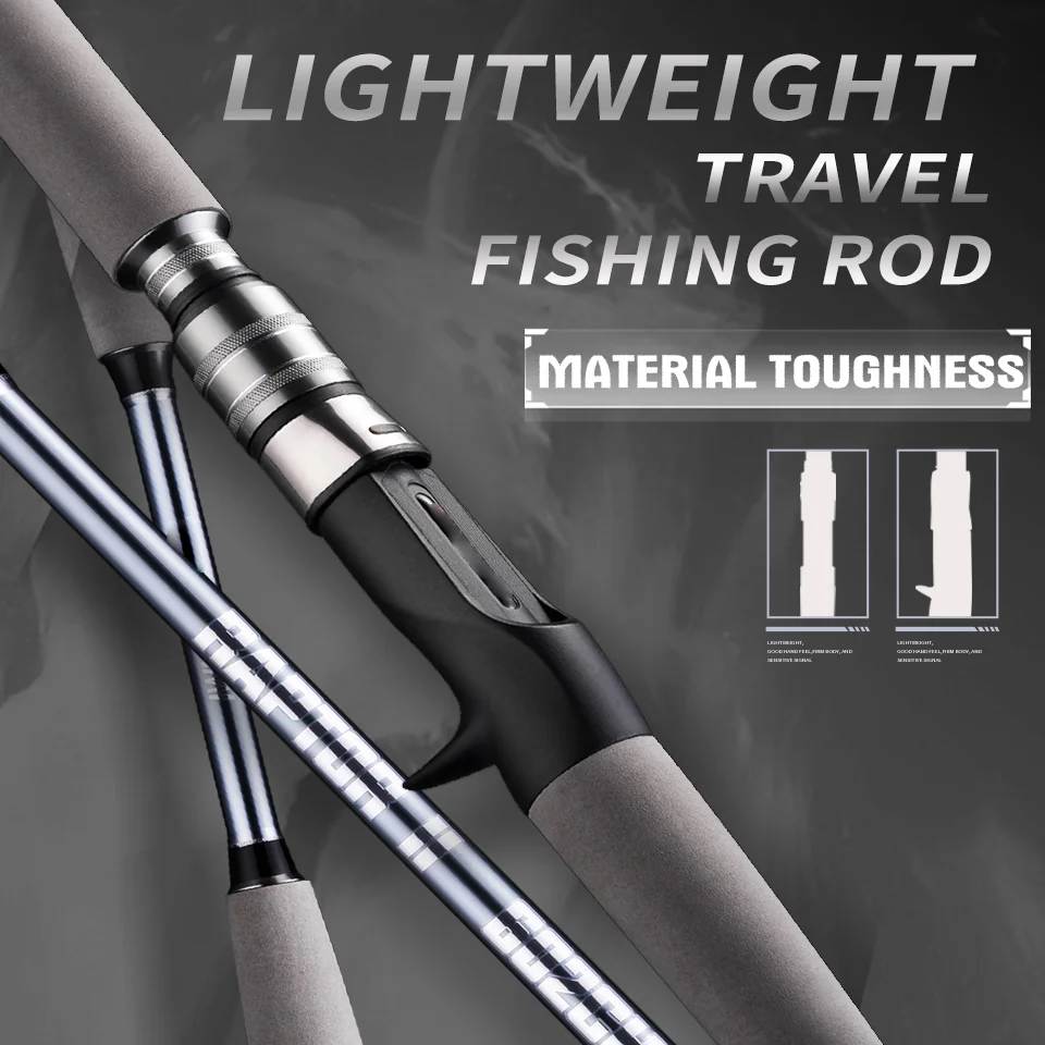 Rooblinos RAPTOR II Boat Jigging Rod Carbon Fiber 1.8m MH Fast Action Fishing Rod Lure Rod