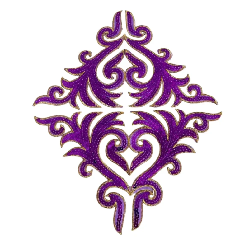 2PCS Sequin cartoon embroidery pattern DIY cloth patch hot melt adhesive ironing clothing accessories patch patches for clothing
