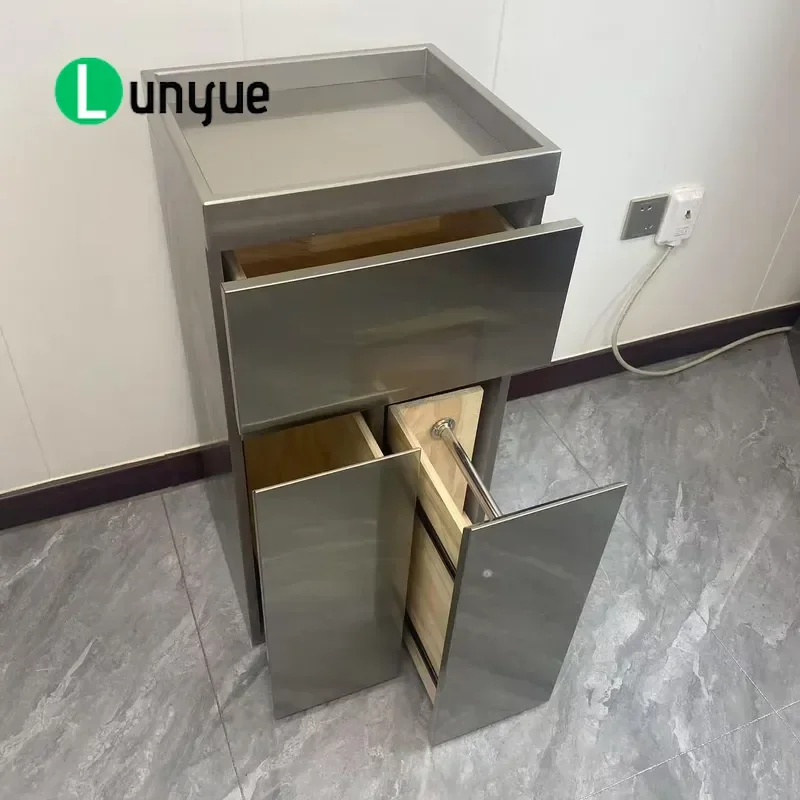 Multi Layer Tool Cabinet with Lamp Large Capacity Storage Locker Drawer Cabinet for Hairdresser Paint Process Fashion