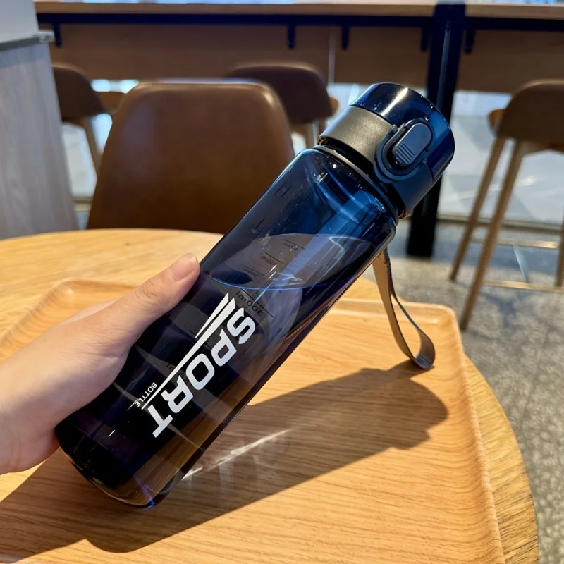 400ml/560ml Water Bottle Leakproof Sports Water Bottle Portable Drinking Cup BPA-Free with Capacity Marking for School Office