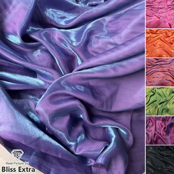 Purple Blue Iridescent Satin Fabric,Soft and Smooth Well Drap Fabric,Shirt Doll Clothes DIY Dress Fabric Material