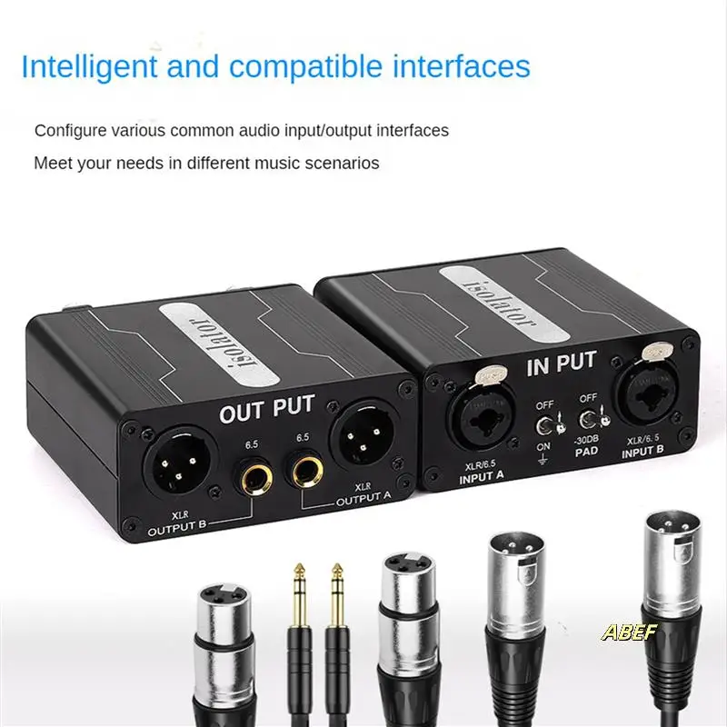 10X GX200 Аудиоизолятор Двухканальный 6,5 XLR Микшер Аудиоизолятор Ток Звук Шумовой Микрофон Общий фильтр заземления