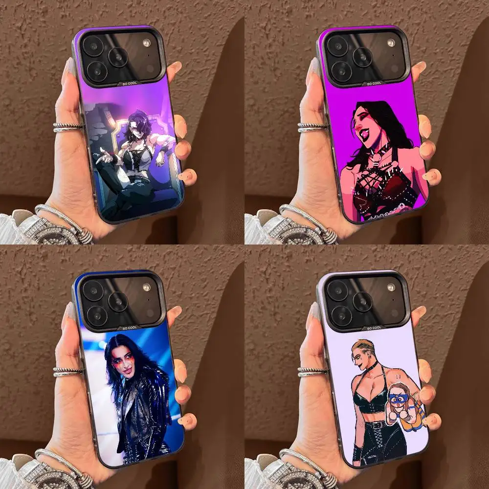 

R-Rhea Ripley Wrestler Phone Case For iPhone 15,16,12,14,13,17,11,E,Max,Plus,Air,Pro,Mini Black Tpu Cover
