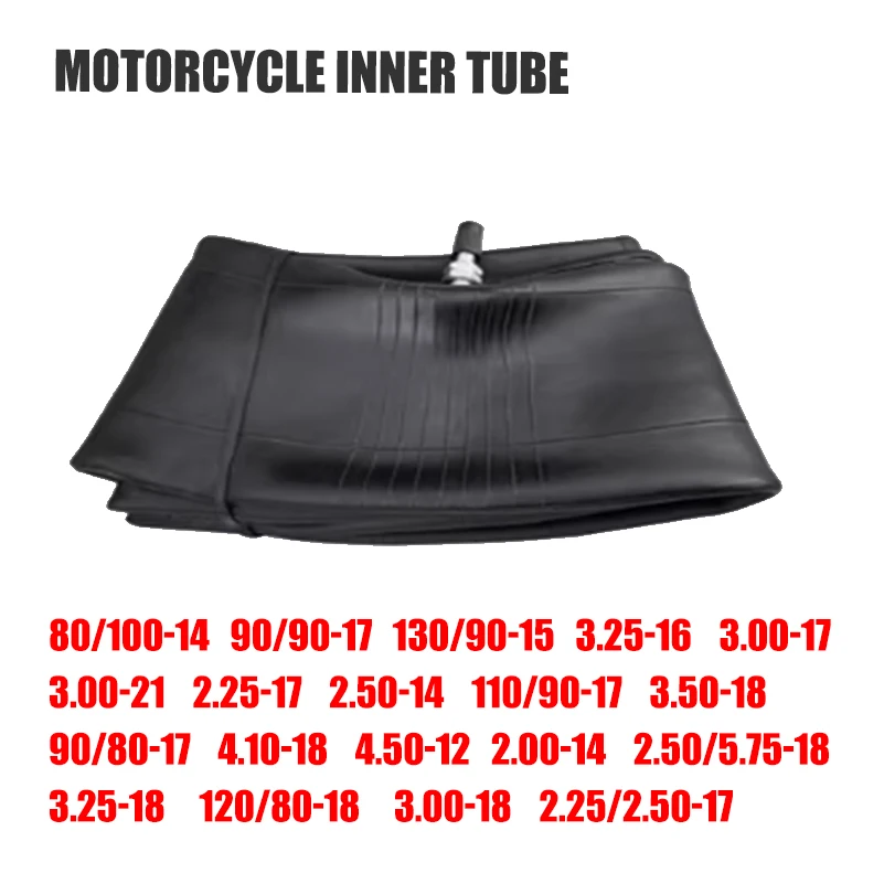 Motorcycle inner tyre 12/14/16/17/18/19/21inch 130/70-17 90/90-17 3.25-16 3.00-21  Straight Valve for Off Road