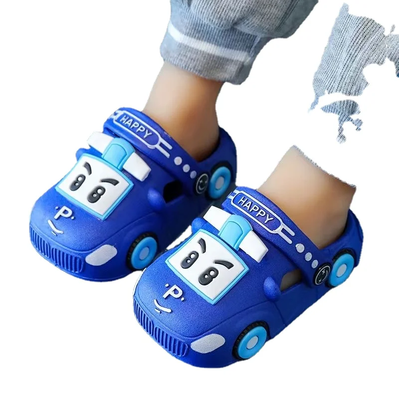 Children Popular Sandals Girl Lightweight Soft Hollowed Out Shoes Soft Non Slip Cartoon Sandals Soft Soles Two Wearing Toe Shoe