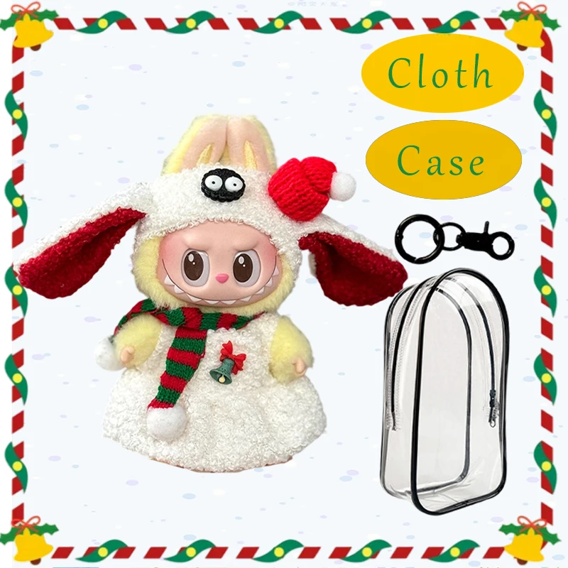 

For Labubu V2 V1 Plush Idol Doll's Clothing Christmas Sweater Hat Kid Gift Labubu Clothes Ropa Labubu