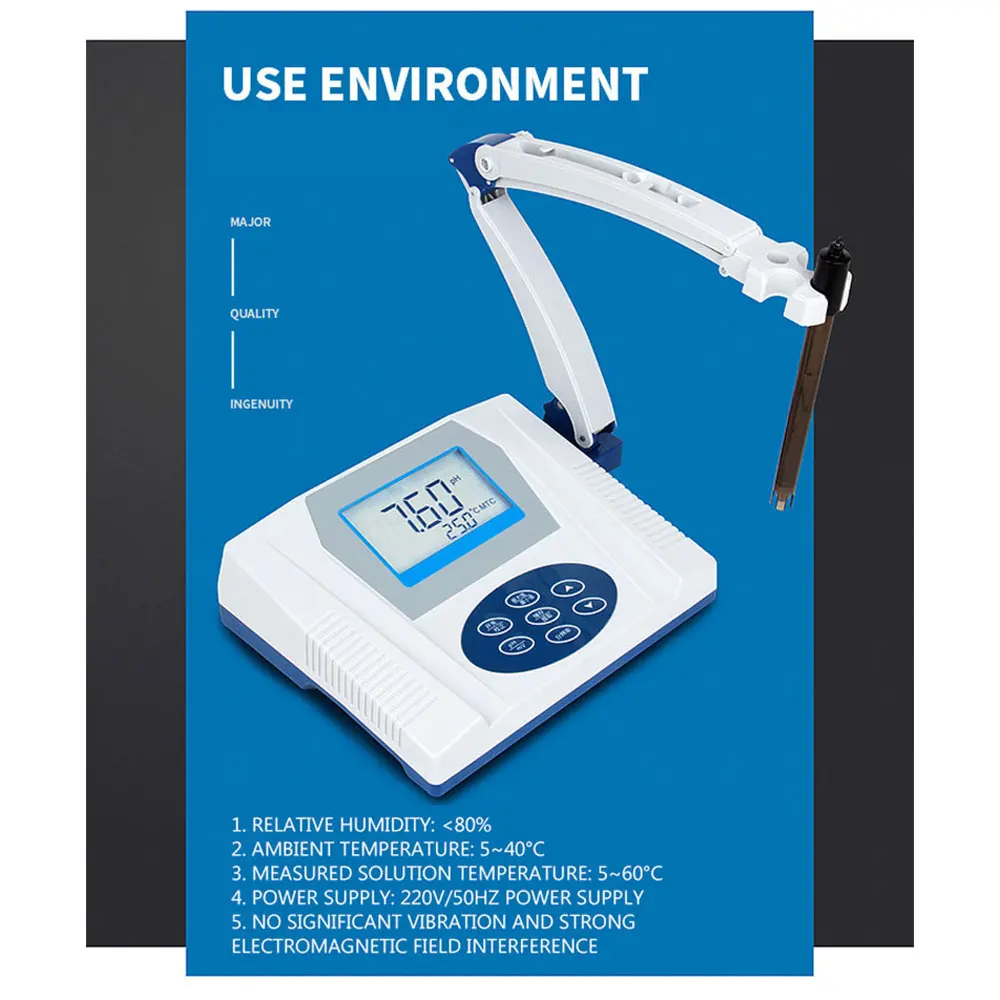 

Digital Display Desktop Acidity Meter 220V Experimental Tools PH Meter Laboratory PHS-3C