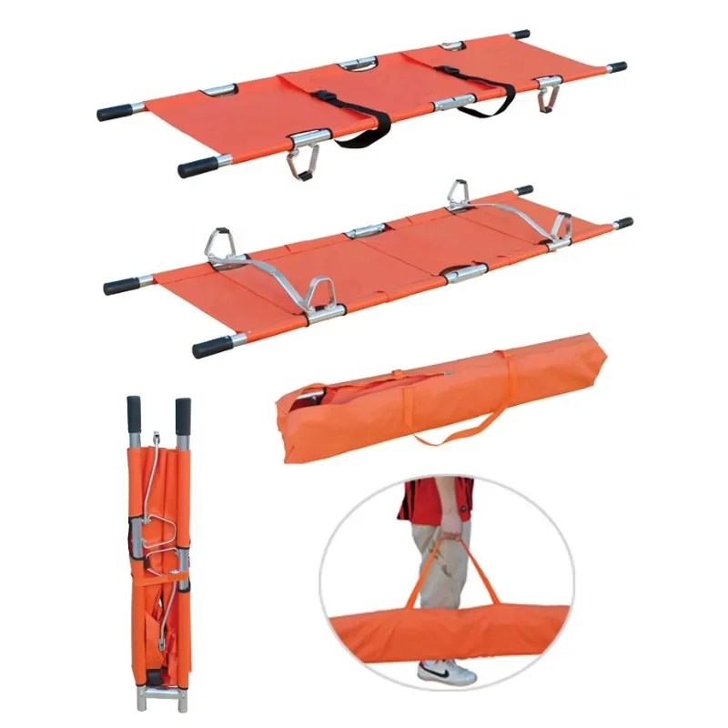 

EU-ST501 High Quality Aluminium Double Folding Stretcher Manufacturer