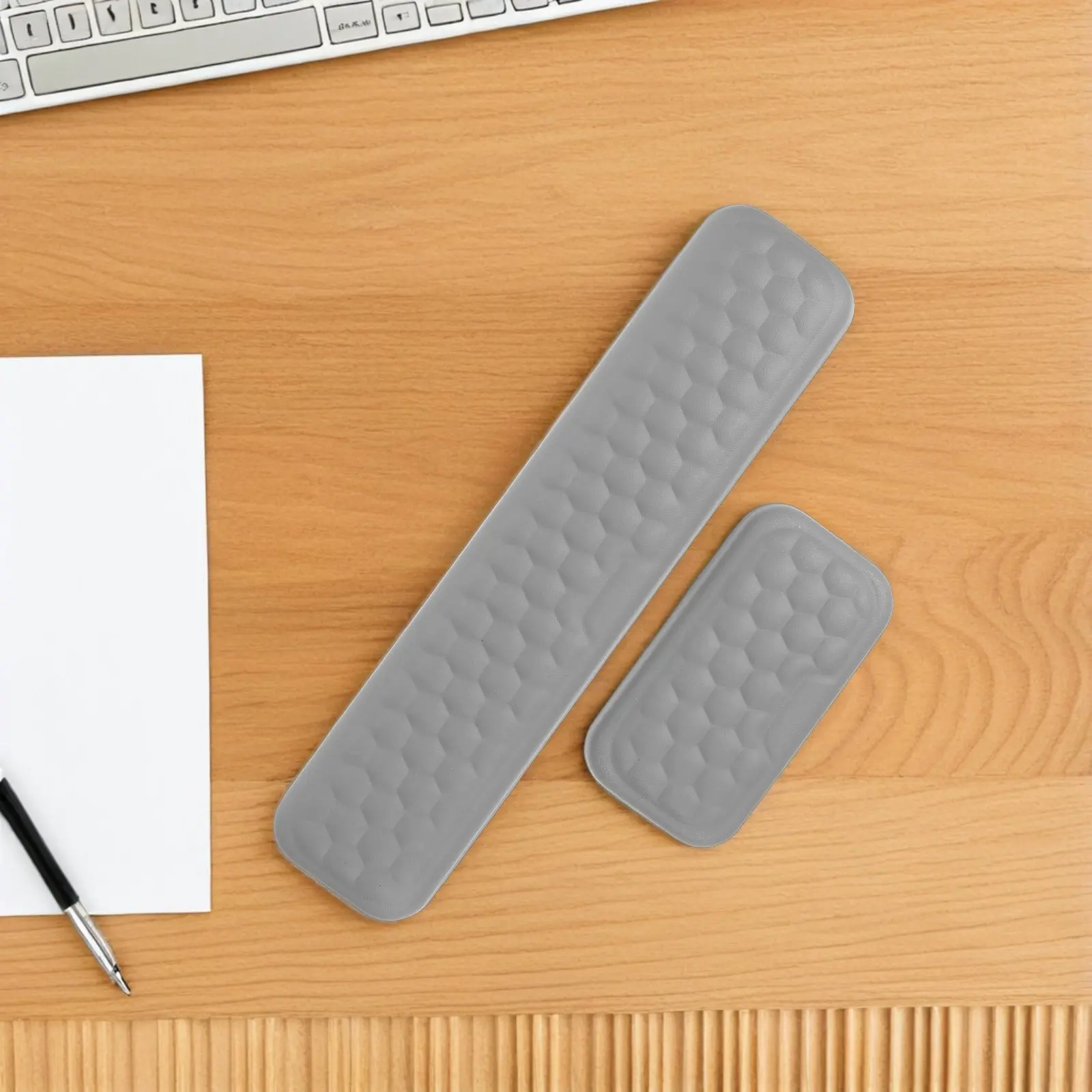 

1 Set Wrist Rest Pad Keyboard: High Density Memory Foam Ergonomic Support For Typing Gaming Laptop Desk Minimalist Design Easy