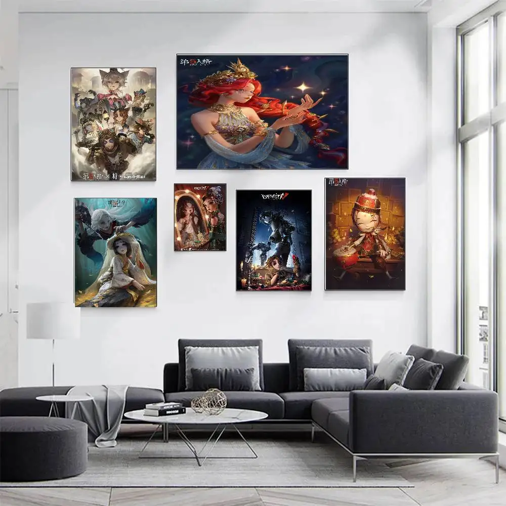 I-Identity V-V Competitive Game Art Sticky Wall Waterproof Home Living Room Bedroom Bar Aesthetic Decoration