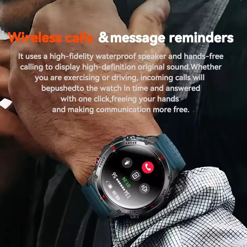 GUHUAVMI 2025 جديد ثنائي النطاق GPS السباحة ساعة ذكية البوصلة IP68 المهنية مقاوم للماء الرياضة بلوتوث دعوة الساعات الذكية للرجال