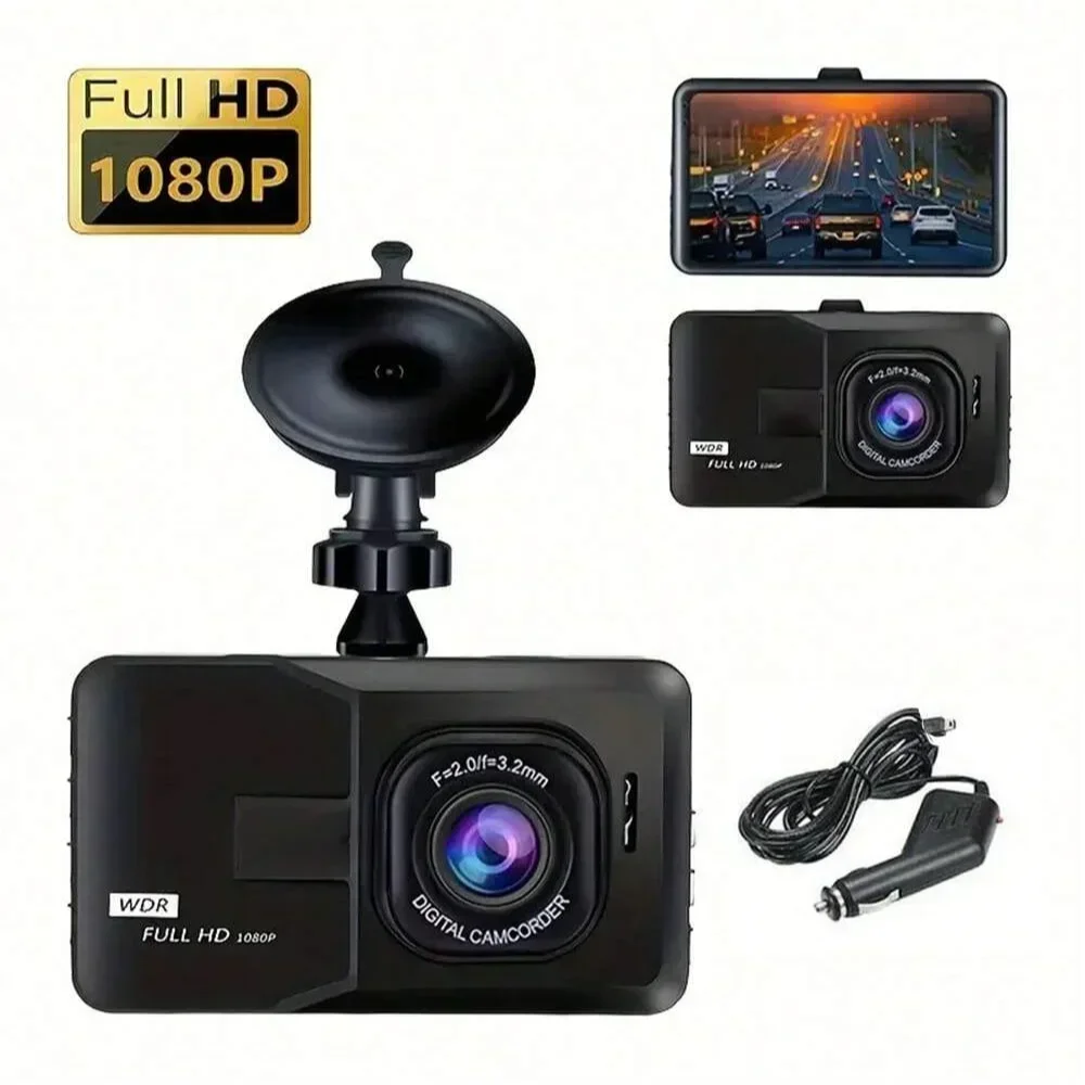 Q10 Dash Cam พร้อม Night Vision, DVR รถยนต์, เครื่องบันทึกยานพาหนะ, G-Sensor, HDR DVR, Dashcam การบันทึกแบบ Loop, 1080P, ใหม่