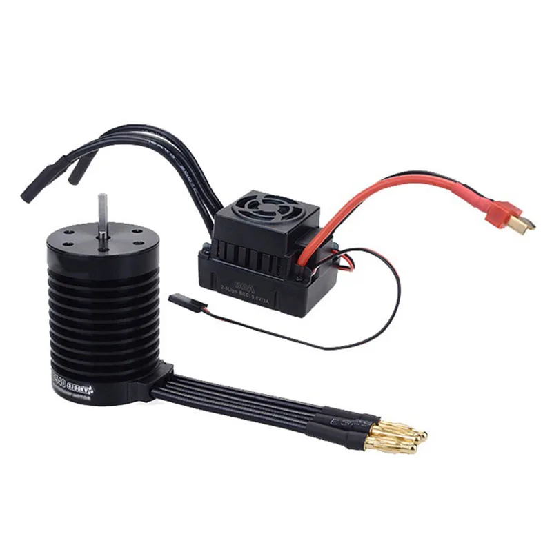 F540+60A Slotless Brushless Set 1/10 Model Waterproof Electric Motor For AMutomotive
