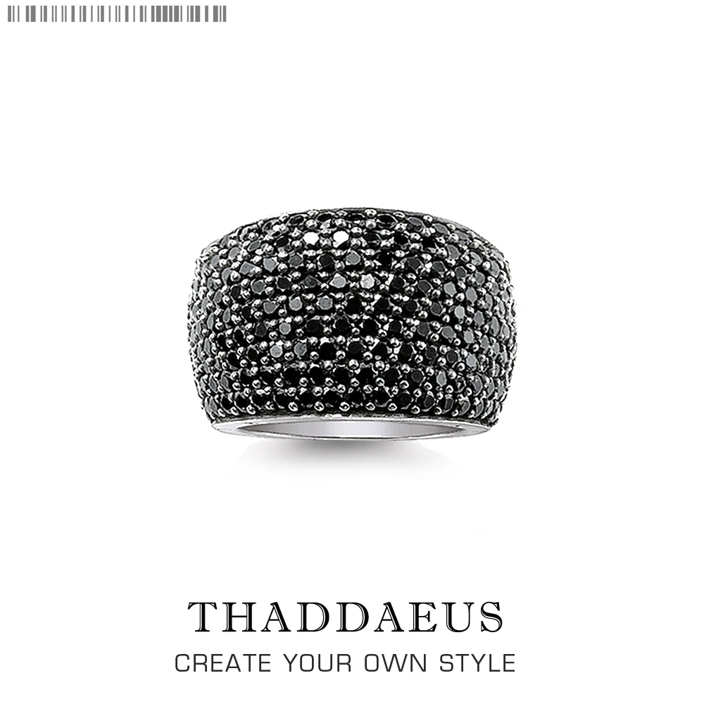 

Black Pave Cocktail Ring,Europe Style Fashion Good Jewerly For Women Men Spring Gift