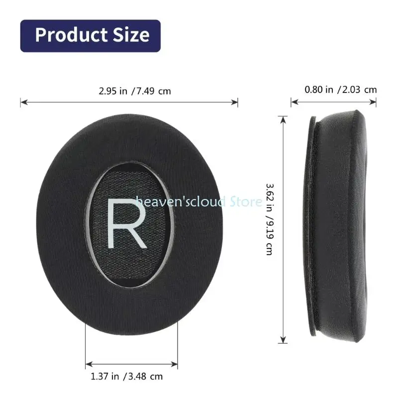 QC45 헤드폰 이어 머프 교체 용 Y88B 1 쌍의 통기 이어 패드