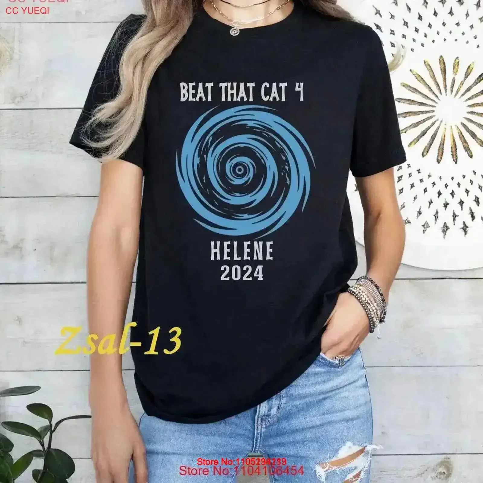 I Survived Hurricane Helene 2024 T Shirt E50951 vintage Washed streetwear Stylish Casual graphic Stretched Breathable vintage