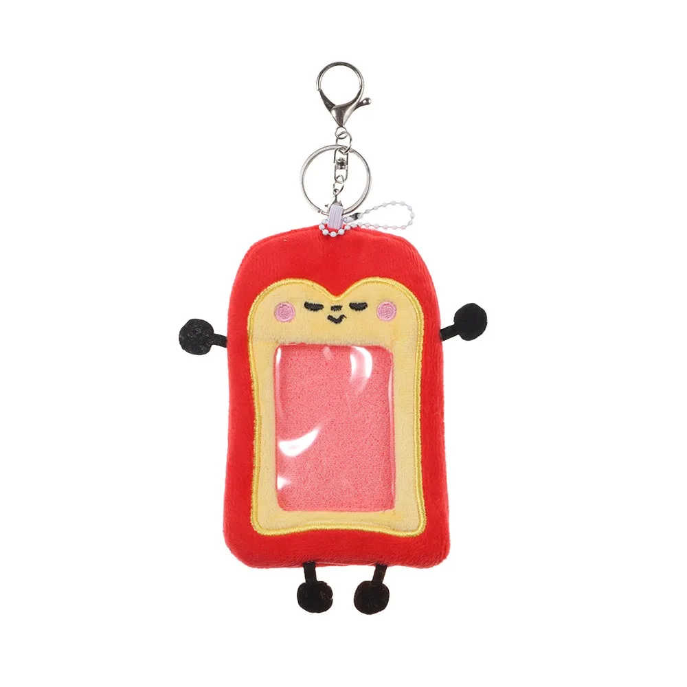 

Cartoon Photocard Case Bag Keychain Snowman/Bunny/Chicken Photo Card Holder Multifunctional Cute Cards Sleeve Students
