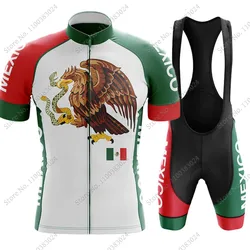 Maillot Mexico Champion 2023 Cycling Jersey Set Men Cycling Clothing Road Bike Shirts Suit Bicycle bib Shorts MTB Cyclisme