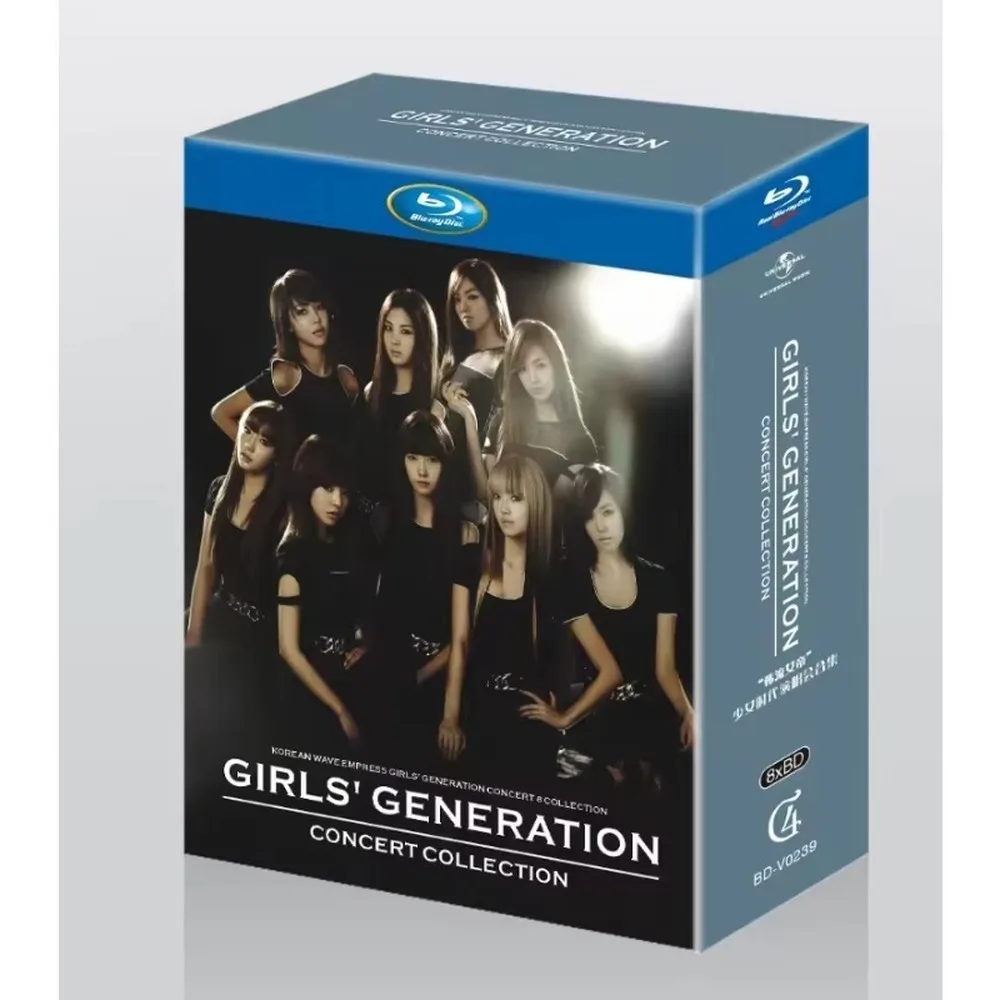 Brand New BD Blu-ray High Definition Girls' Generation Concert Collection 8-Disc Set Original Soundtrack with Chinese Subtitles