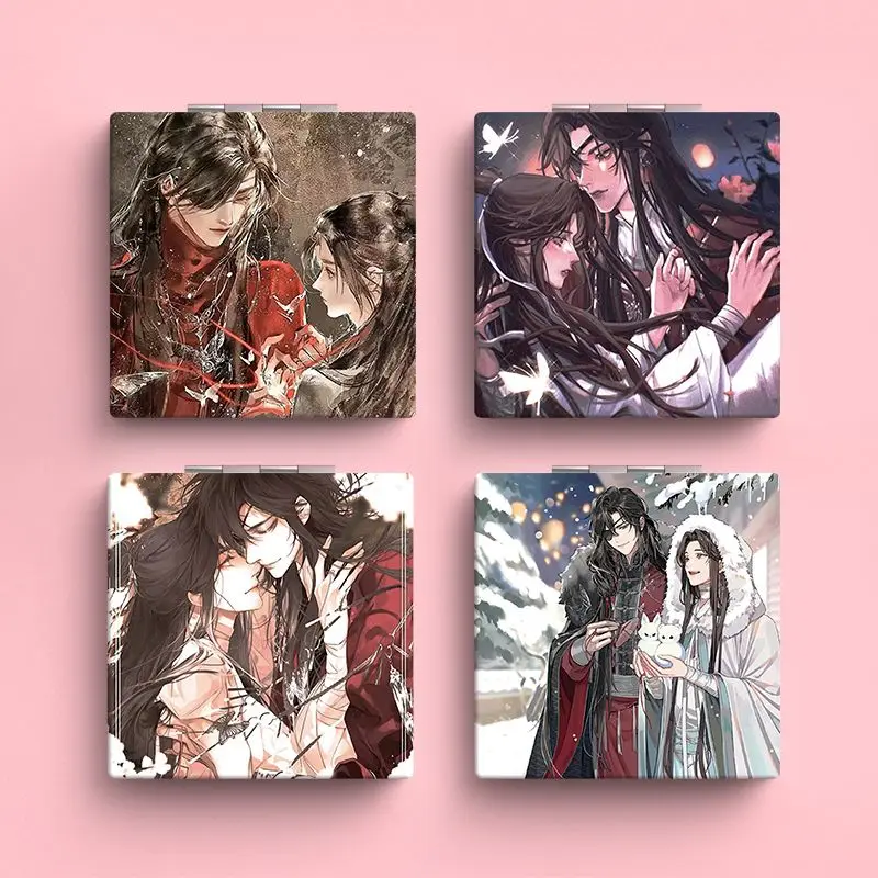 TGCF, Tian Guan Ci Fu, Heaven Official Blessing, Anime Figure Folding Double-sided Makeup Mini Pocket Mirror