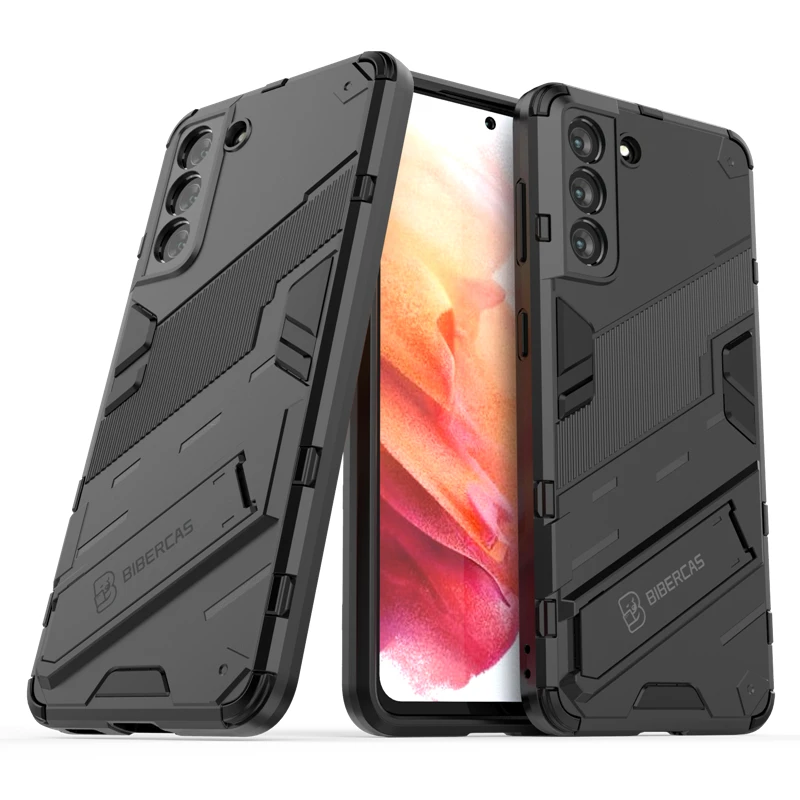 Phone Holder Case For Samsung Galaxy S21 Case Hard Armor Full Cover For Samsung S21 Case For Samsung S21 S21Plus S21+ S21 Ultra