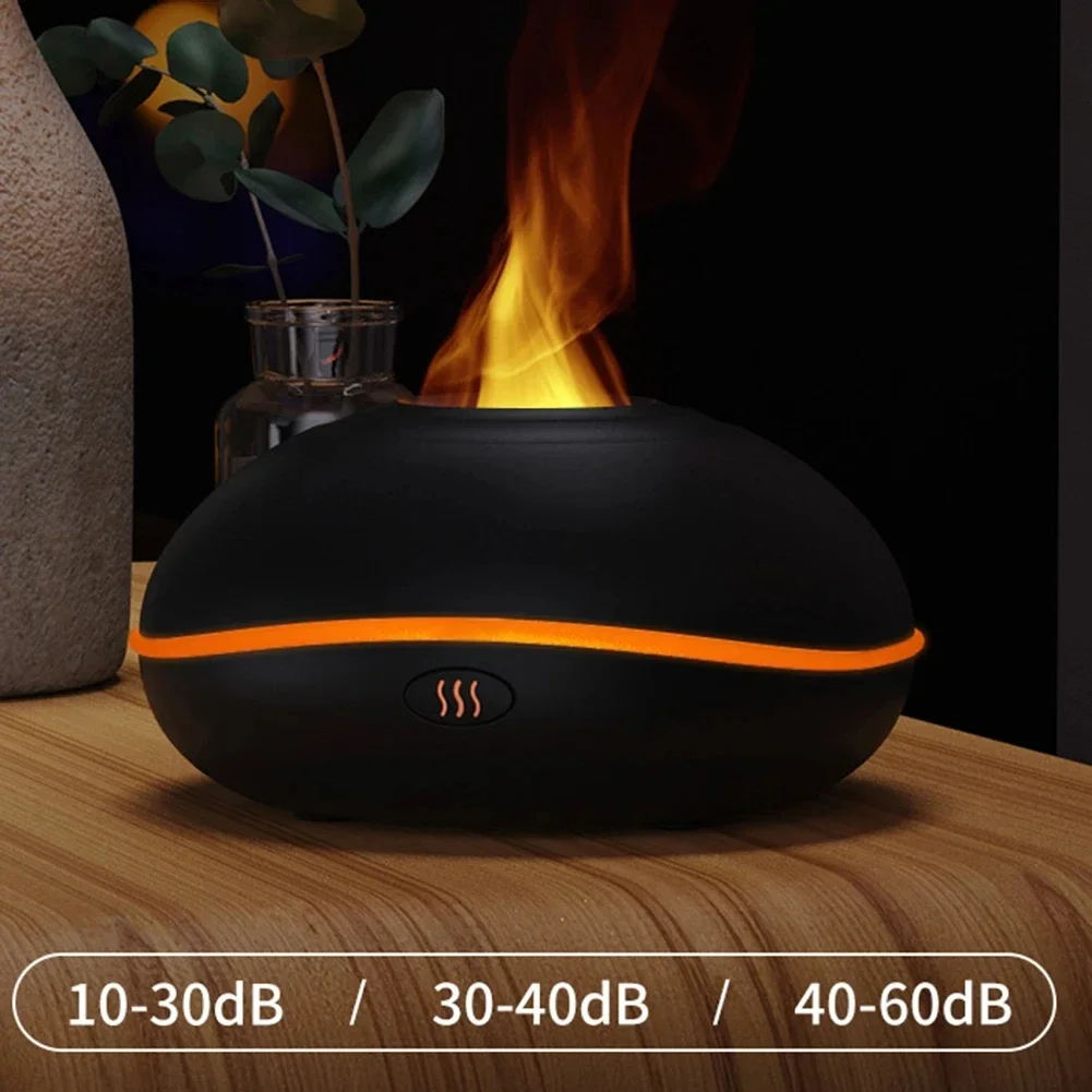 200ML Flame Aroma Diffuser Simulation Flame Air Humidifier Essential Oil For Home Electric Ultrasonic Essentials Cool Mist Maker