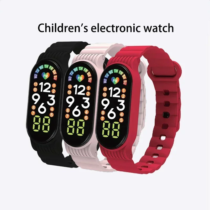 

Kids Watch Touch Color Screen Watch Waterproof LED Sports Digital Electronic Clock Children Wrist Watches Relojes Electrónicos