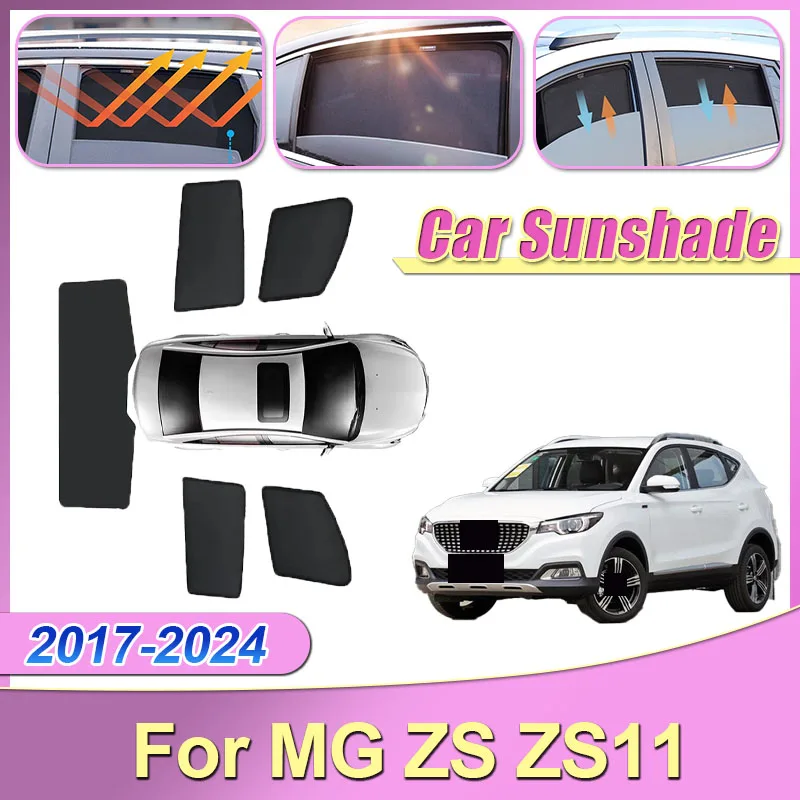 

Автомобильные солнцезащитные козырьки для MG ZS ZS11 EV 2017 2018 2019 2020 ~ 2024, магнитный козырек на лобовое стекло, солнцезащитные козырьки, аксессуары для штор