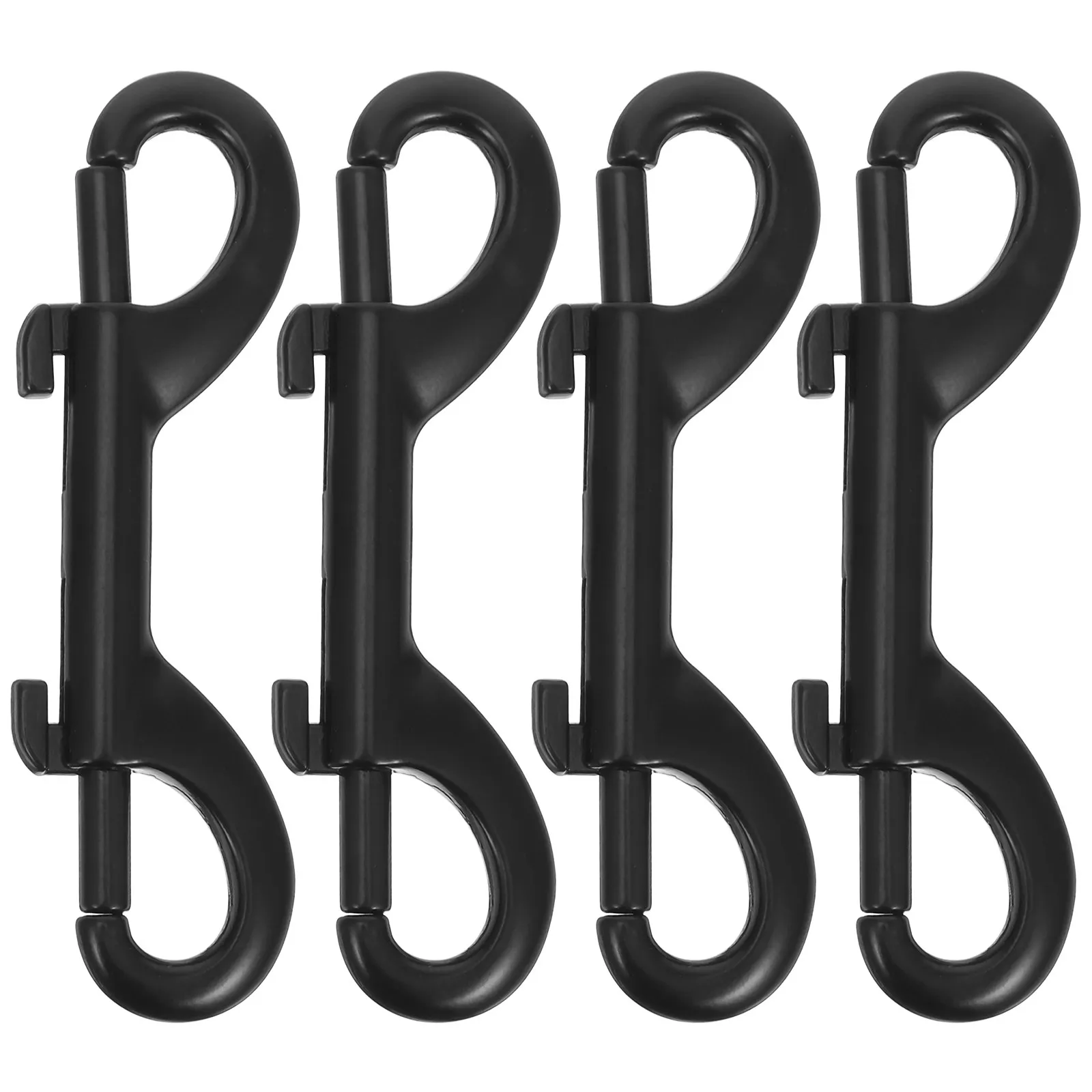 

4Pcs Spring Chain Clips Double Ended Bolt Snap Hooks Heavy Duty Quick Connect Metal Fasteners for Marine Diving Dog Leash