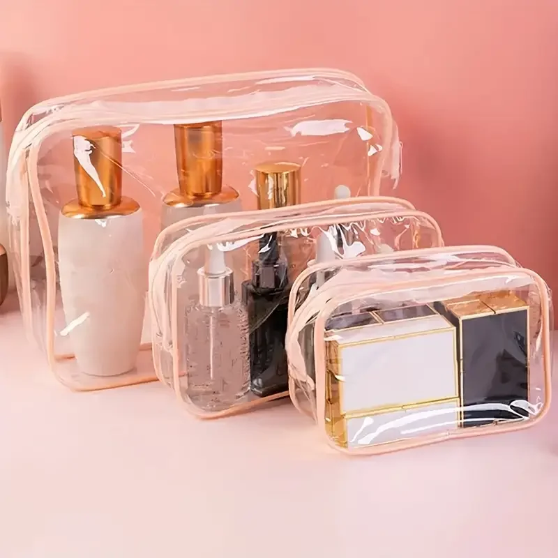 Transparent PVC Storage Bags Travel Organizer Clear Makeup Bag Beautician Cosmetic Bag Beauty Case Toiletry Bag Wash Bags