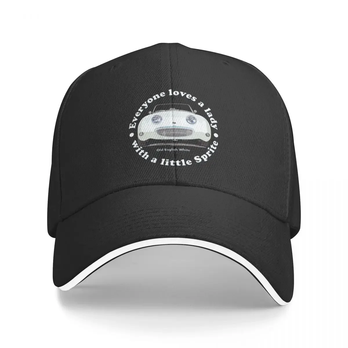 Old English White Bug-eye/Frog-eye: Everyone loves a lady with a little Sprite! Baseball Cap Icon Kids Hat Men Caps Women's