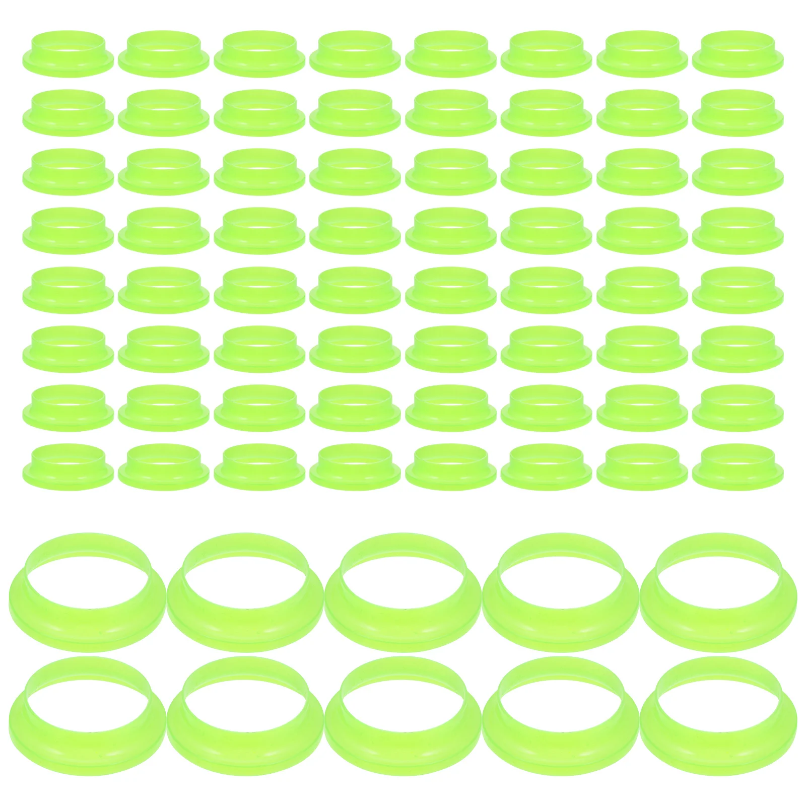 

100pcs Glow Replacement Plastic Luminous For Bottleneck Circle Visible Emergency Access Fire Safety Ring Part Accessories