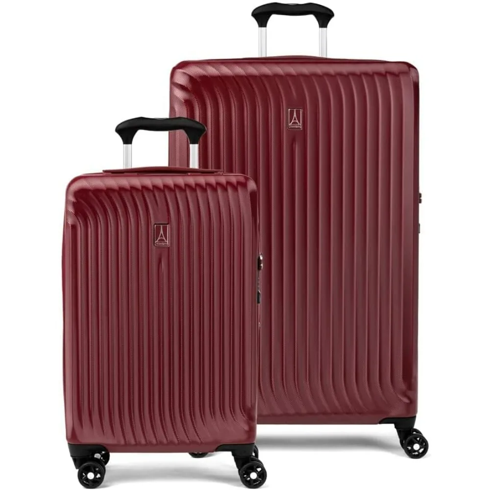 

Расширяемый чемодан Travelpro Maxlite Air Hardside, 8 вращающихся колес, легкий твердый поликарбонат, Cabernet, набор из 2 предметов