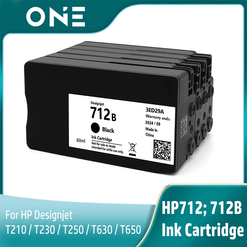 712 XL 712XL 3 ed71a 3 ed29a cartuccia di inchiostro originale per HP 712 712B per stampante da Studio HP DesignJet T210 T230 T250 T630 T650 HP712