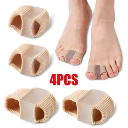 Toe Separator Silicone Pedicure Tools Bones Orthopedics Bunion Corrector Gel Insoles For Shoes (1/2/4pcs)