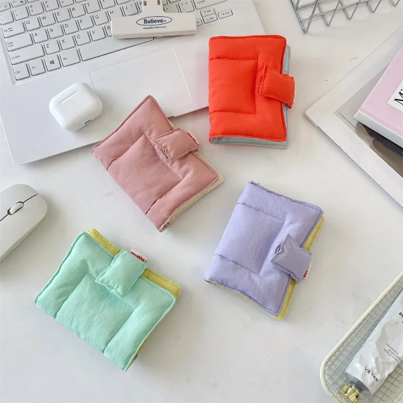 M5 Size Notebook Cover Soft Cotton Fabric Candy Color Binder Notepad Protective Case for Journaling Student Supplies Kids Gift
