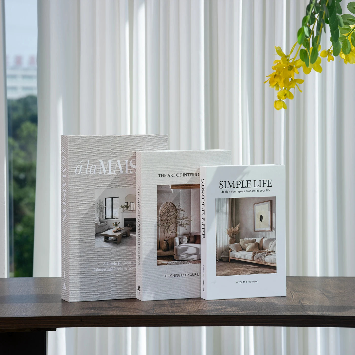 New 3Pcs Openable Fake Books Living Room Decoration Designer Books Coffee Table Ornaments Club Hotel Room Villa Book Boxs