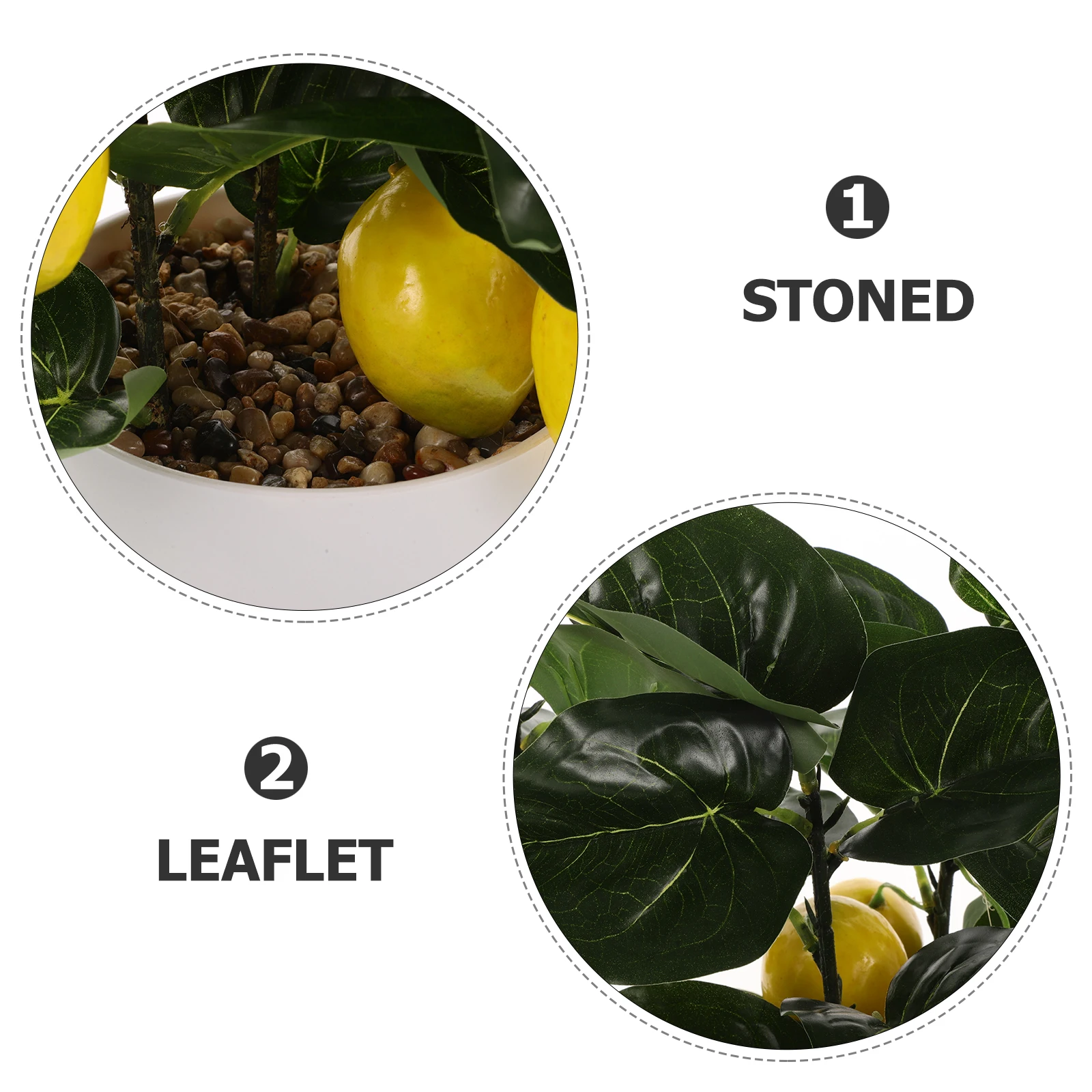 

Realistic Fake Lemon Tree Bonsai Artificial Potted Plants Decor For Home Office Desk Indoor Mini Simulated Faux Plants Household