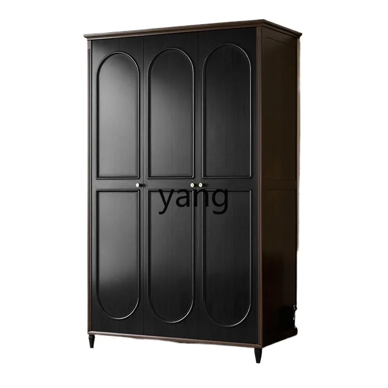 

Lzr medieval style pure solid wood wardrobe American bedroom storage large wardrobe
