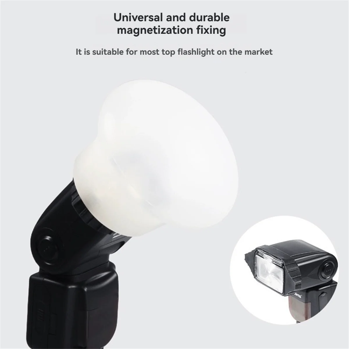 Hot sale Silicone Sphere Flash Diffuser for Enhances Photography Lighting Rubber Material Easy to Use