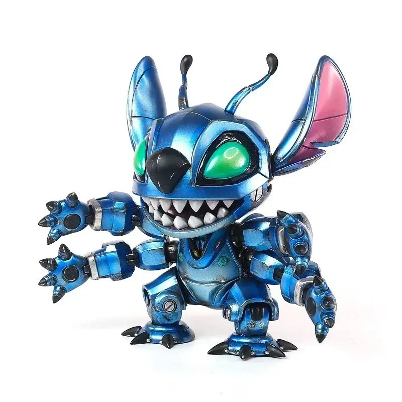 

Disney Stitch Machinery Cool Action Figure Anime Model Doll Toys Collection Desktop Decoration Birthday Christmas Gift