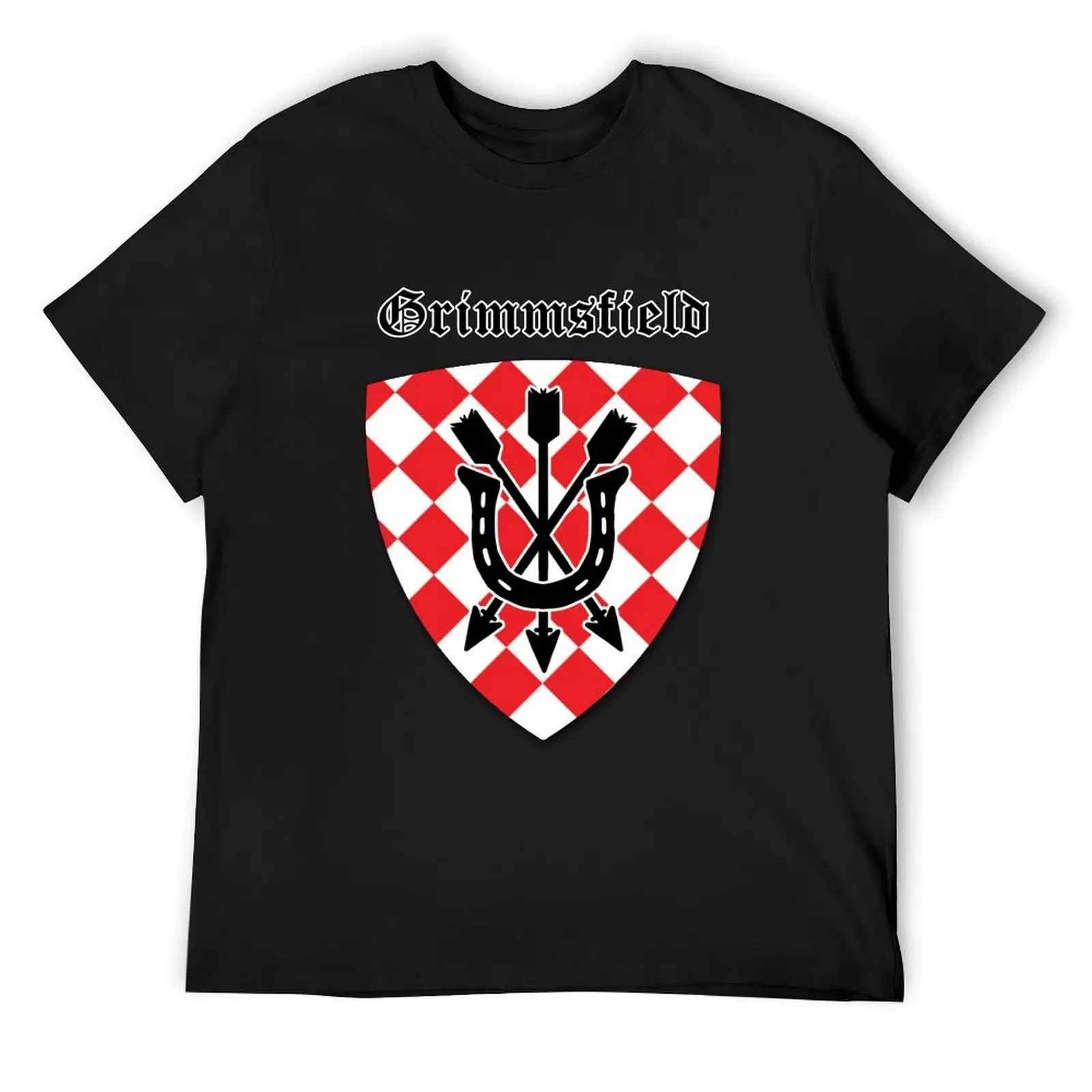 

Grimms field logo T-Shirt summer top valentines clothes graphic tee shirt Men's cotton t-shirt