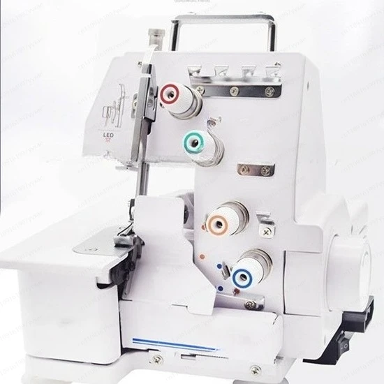 Double Needle Three-Thread Zig Zag Interlock Sewing Machine 2.5mm Multifunctional Electric Overlock Sewing Machine