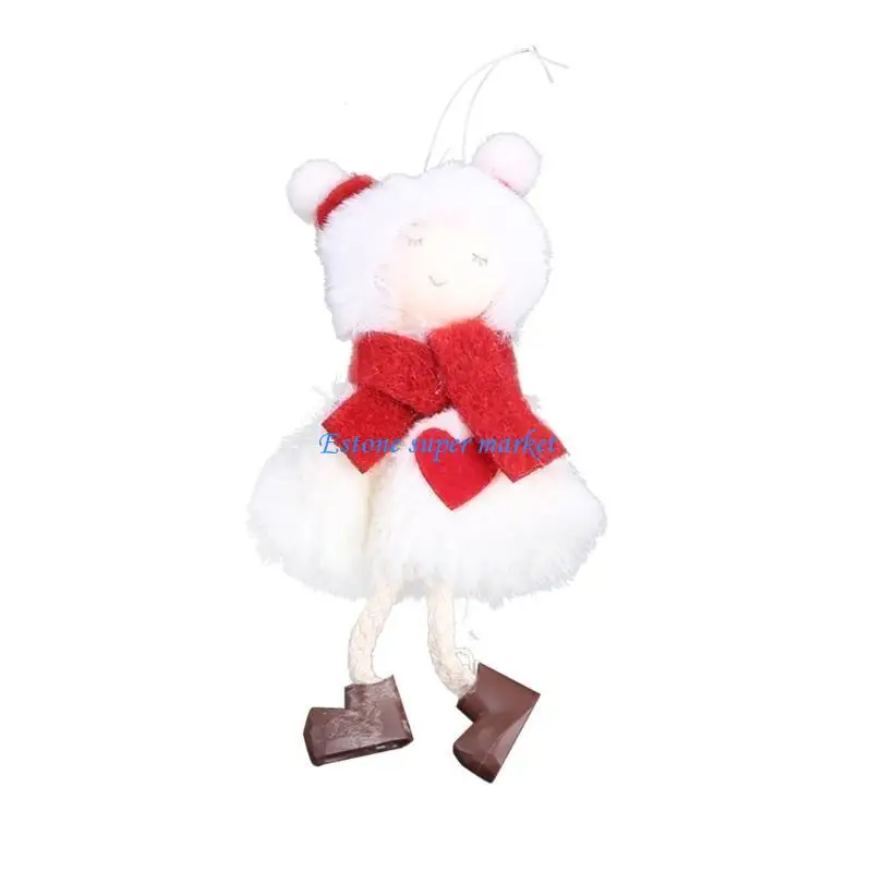 090B 4Pcs Christmas Faceless for Doll Pendant for Creative Xmas Festival Xmas Tree Ho